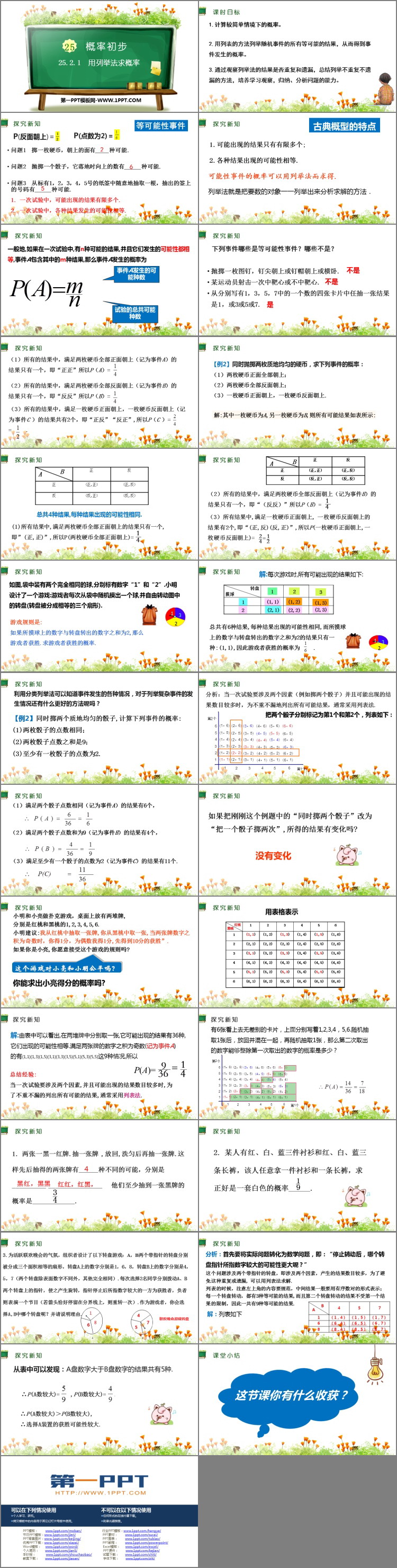 图片[2]-《用列举法求概率》概率初步PPT下载-第一PPT