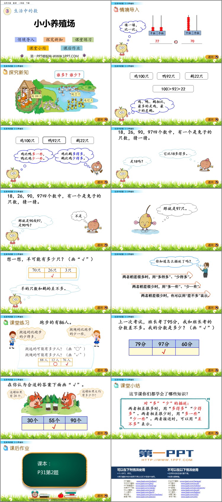 图片[2]-《小小养殖场》生活中的数PPT教学课件-第一PPT