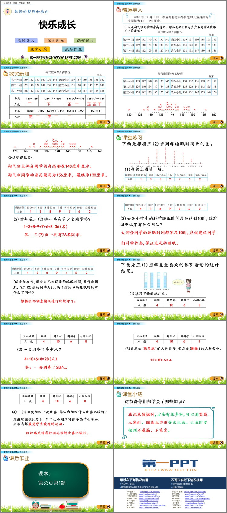 图片[2]-《快乐成长》数据的整理和表示PPT教学课件-第一PPT