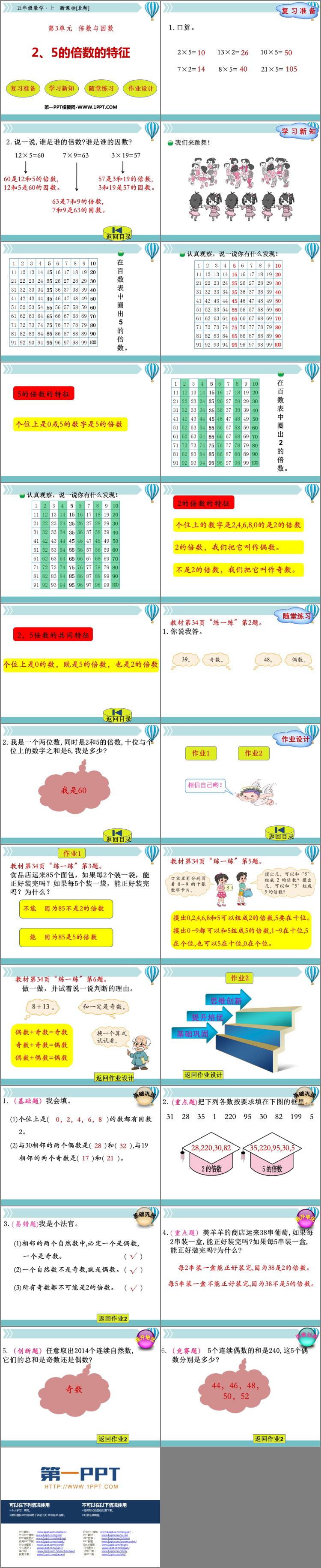 图片[2]-《2、5的倍数的特征》倍数与因数PPT课件下载-第一PPT