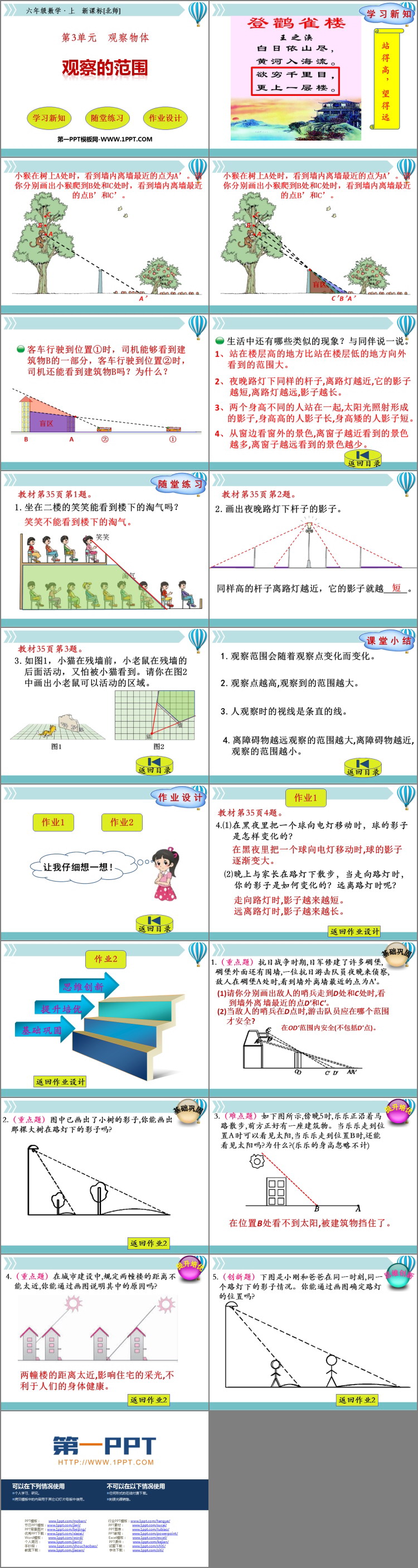 图片[2]-《观察的范围》观察物体PPT教学课件-第一PPT