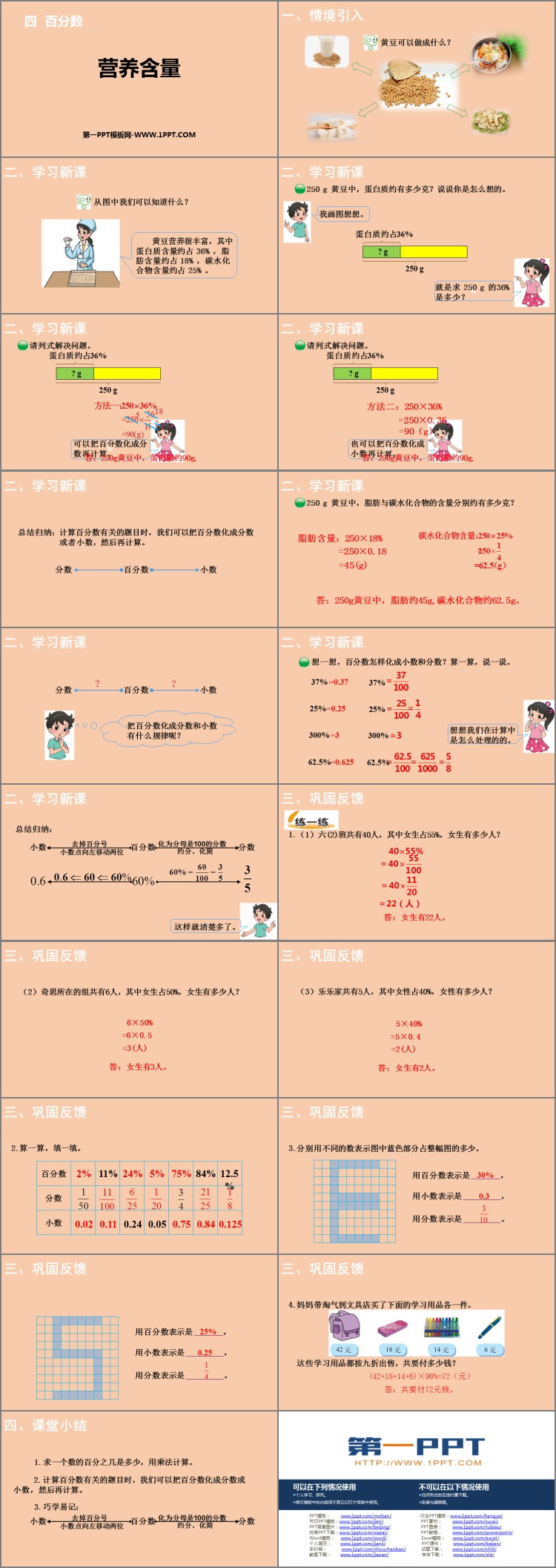 图片[2]-《营养含量》百分数PPT课件下载-第一PPT
