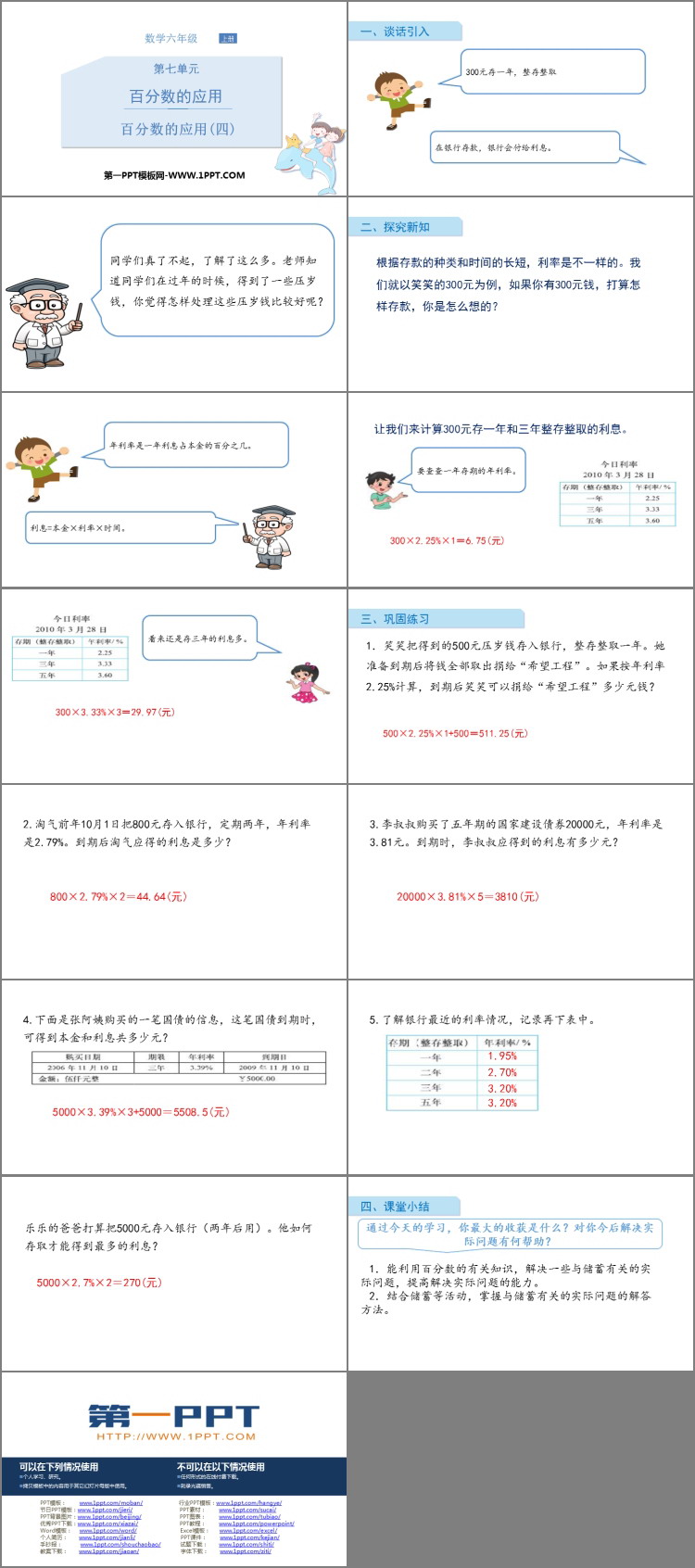 图片[2]-《百分数的应用(四)》PPT教学课件-第一PPT