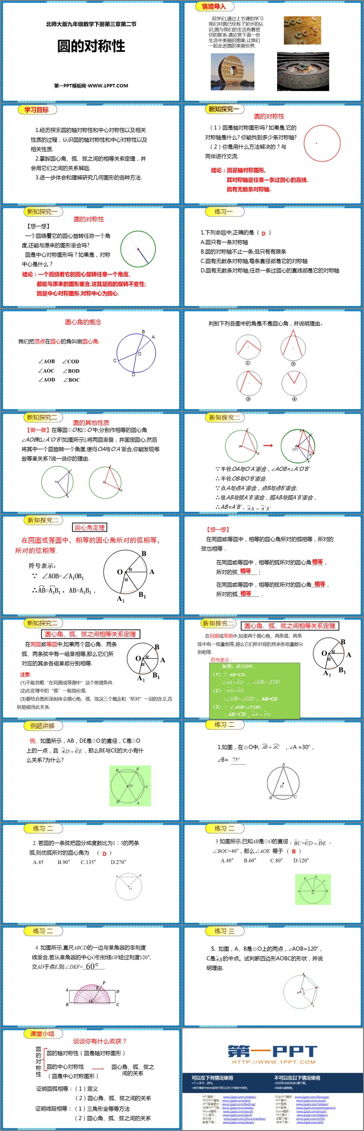 图片[2]-《圆的对称性》圆PPT免费课件-第一PPT