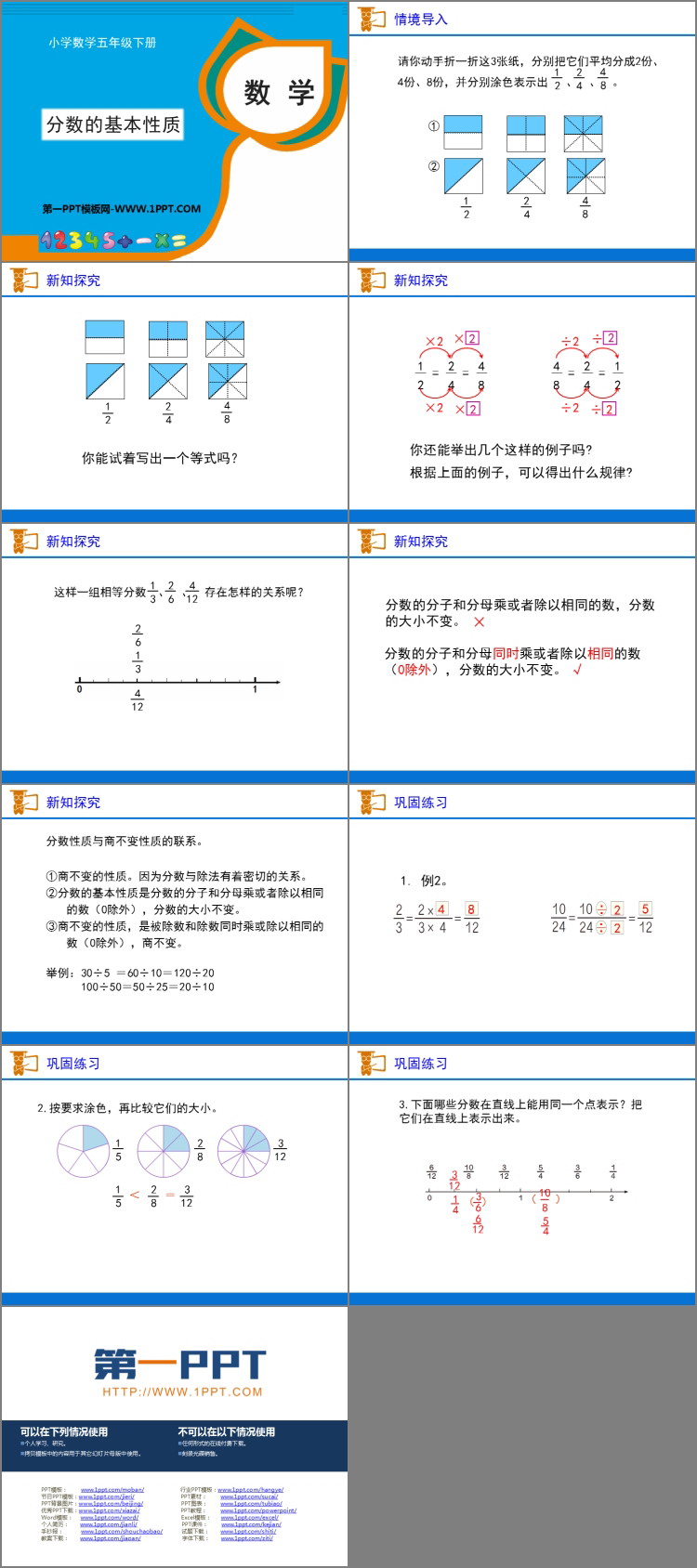 图片[2]-《分数的基本性质》分数PPT教学课件-第一PPT