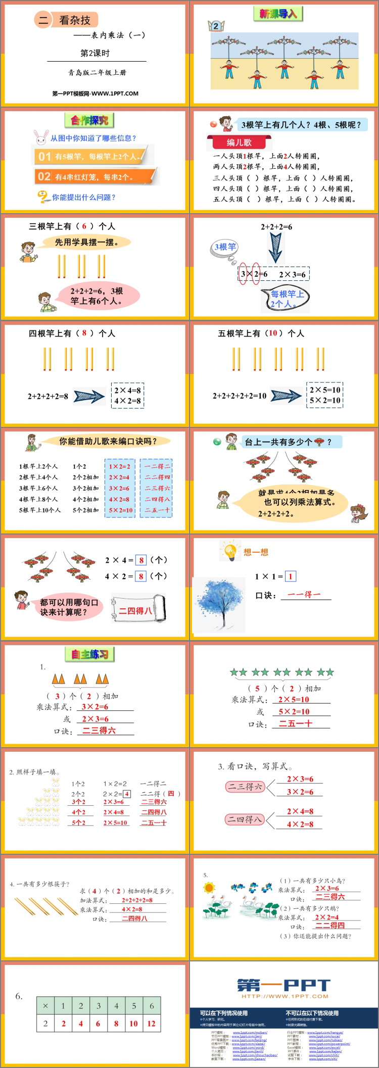 图片[2]-《看杂技》PPT课件下载(第2课时)-第一PPT