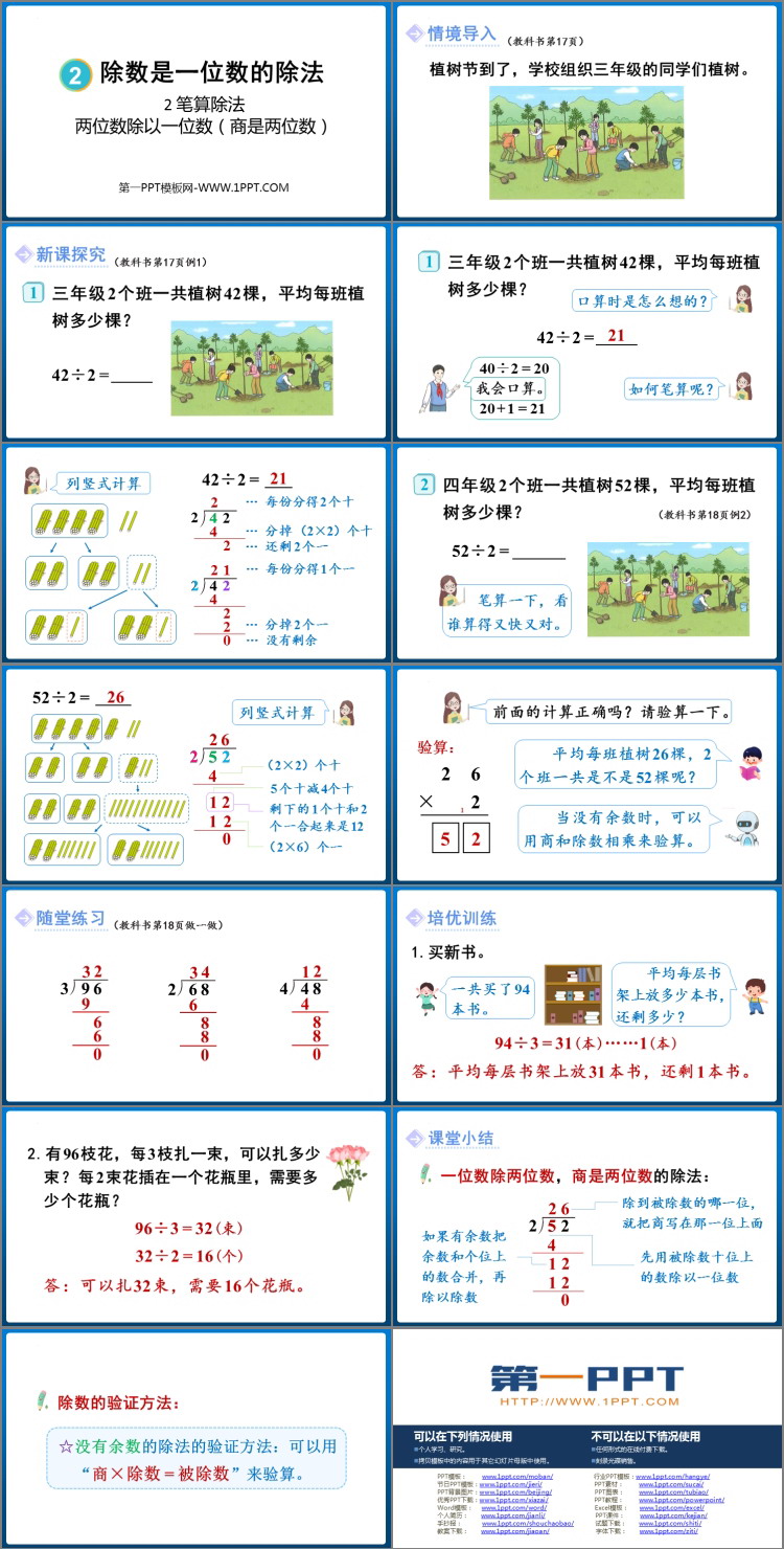 图片[2]-《两位数除以一位数（商是两位数）》除数是一位数的除法PPT教学课件-第一PPT