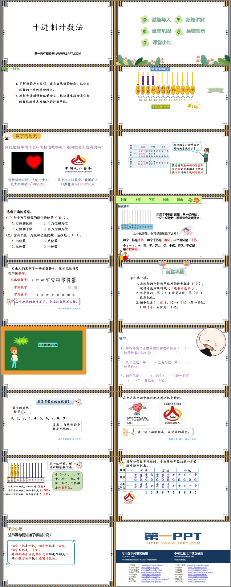 图片[2]-《十进制计数法》大数的认识PPT教学课件-第一PPT