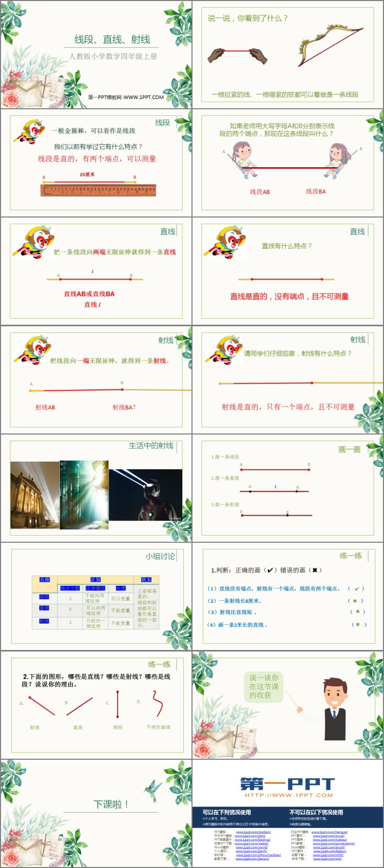 图片[2]-《线段 直线 射线》角的度量PPT课件下载-第一PPT