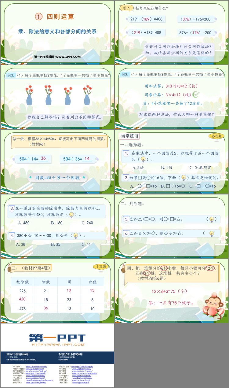 图片[2]-乘除法的意义和各部分间的关系-第一PPT