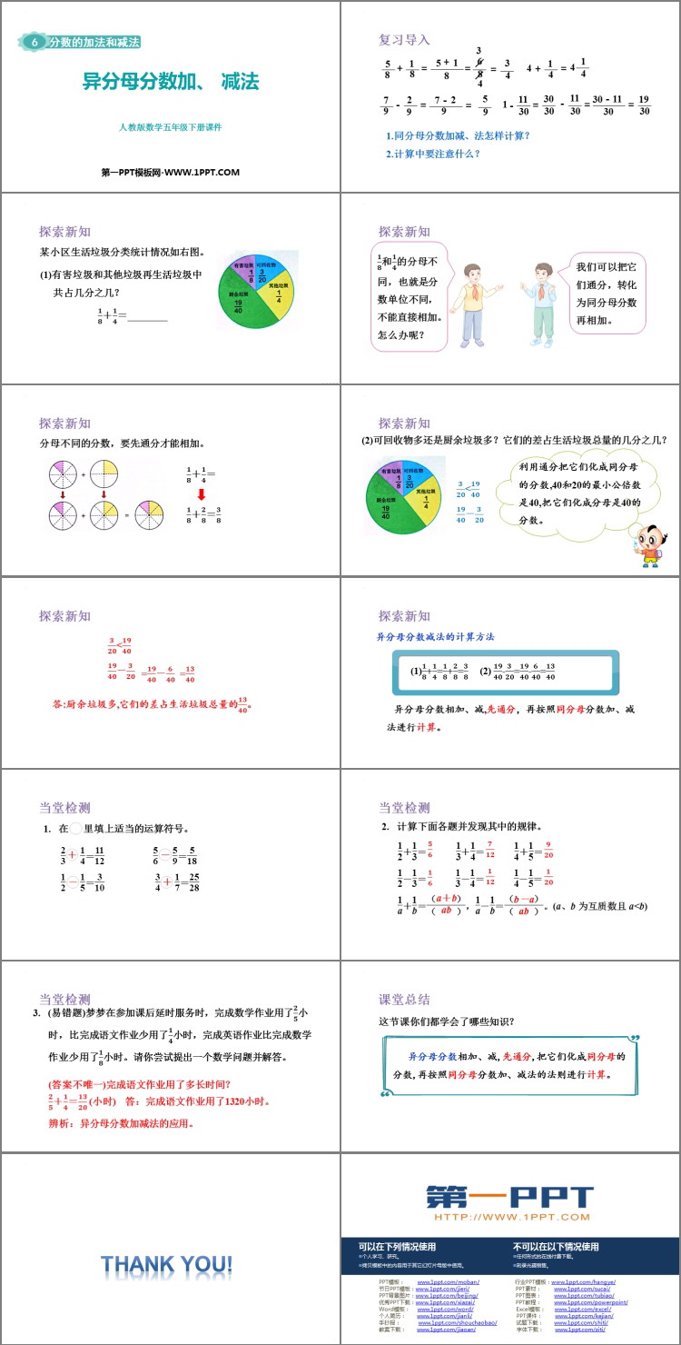 图片[2]-《异分母分数加、减法》分数的加法和减法PPT精品课件-第一PPT