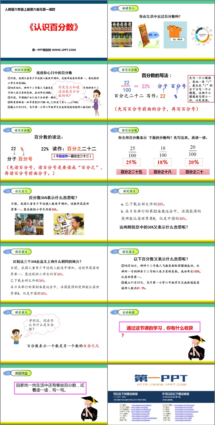 图片[2]-《认识百分数》百分数PPT免费课件-第一PPT