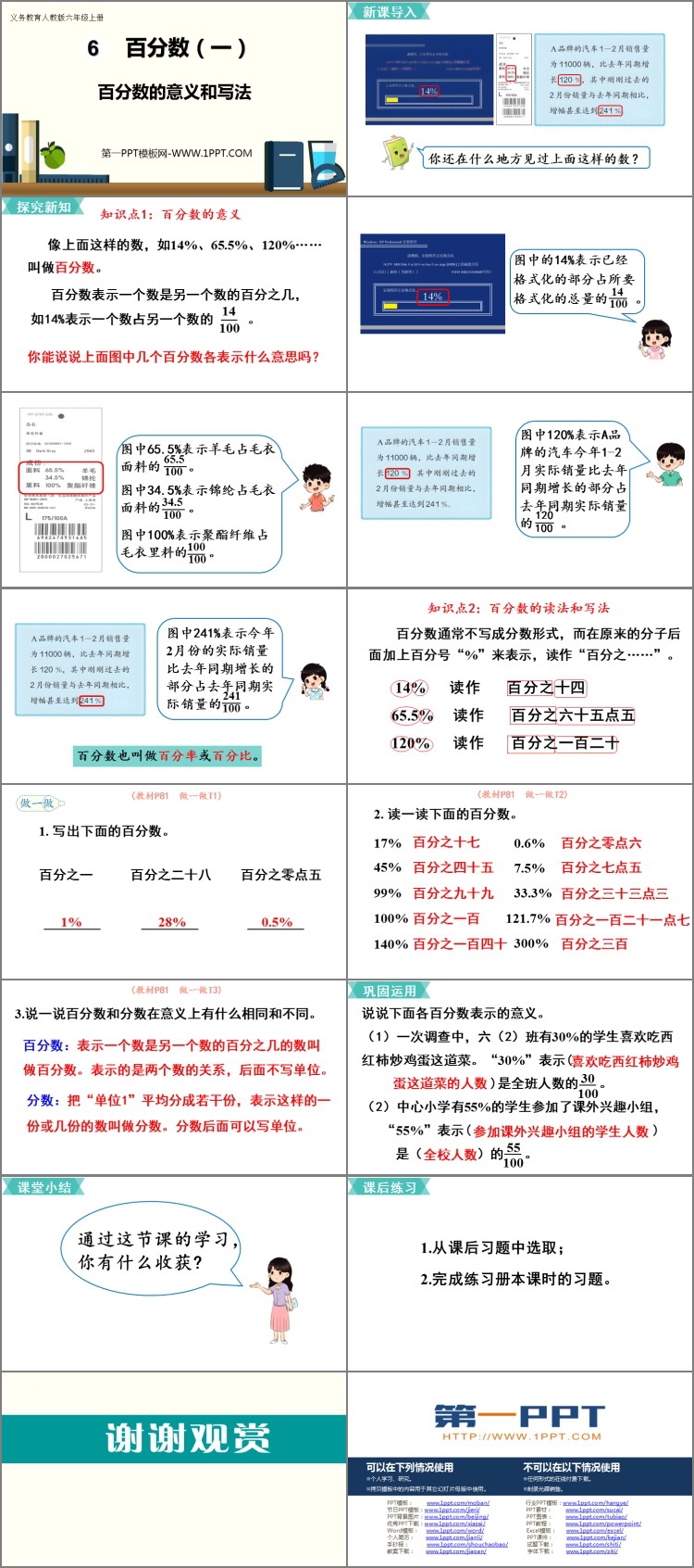 图片[2]-《百分数的意义和写法》百分数PPT下载-第一PPT