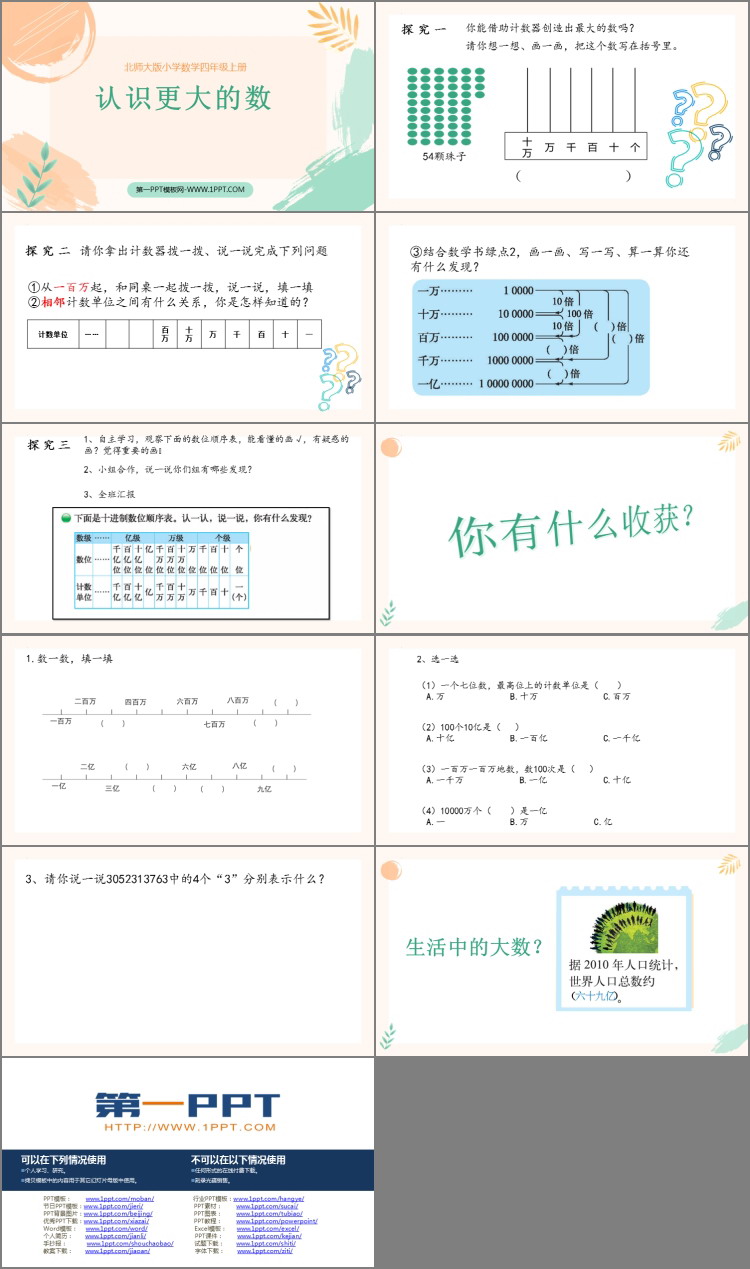 图片[2]-《认识更大的数》PPT教学课件-第一PPT