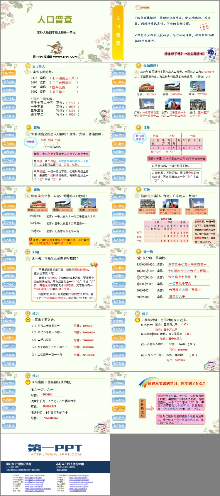 图片[2]-《人口普查》认识更大的数PPT精品课件-第一PPT
