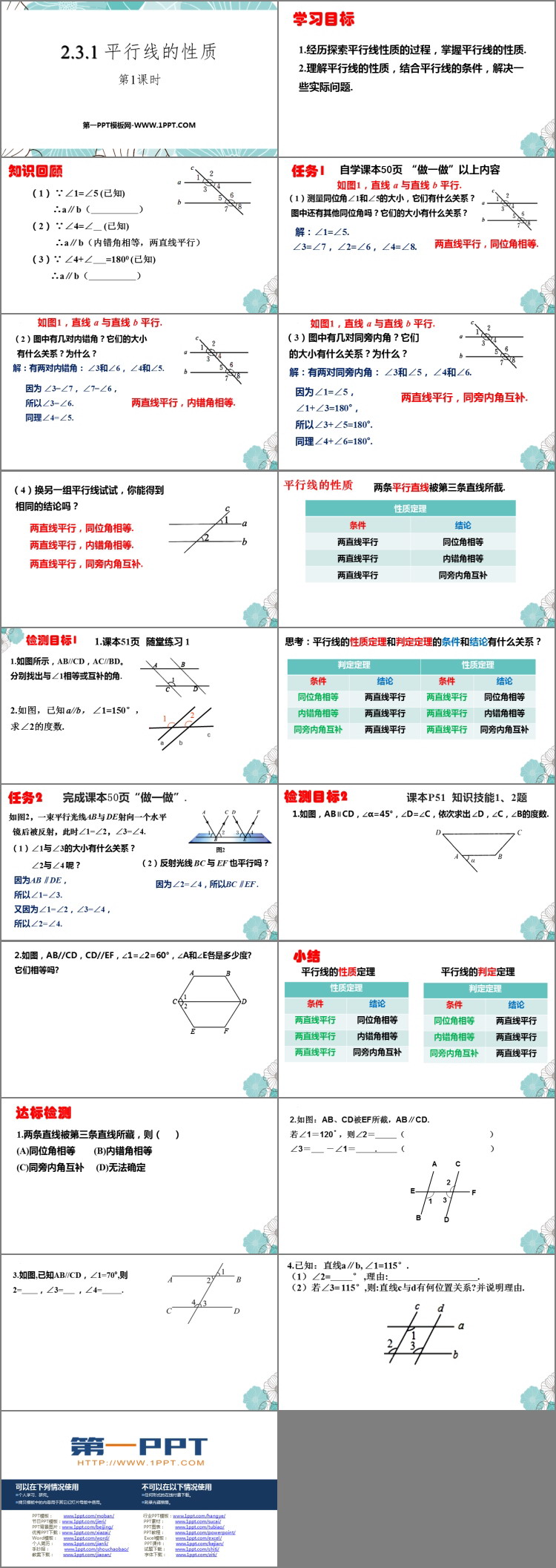图片[2]-《平行线的性质》相交线与平行线PPT优秀课件(第1课时)-第一PPT