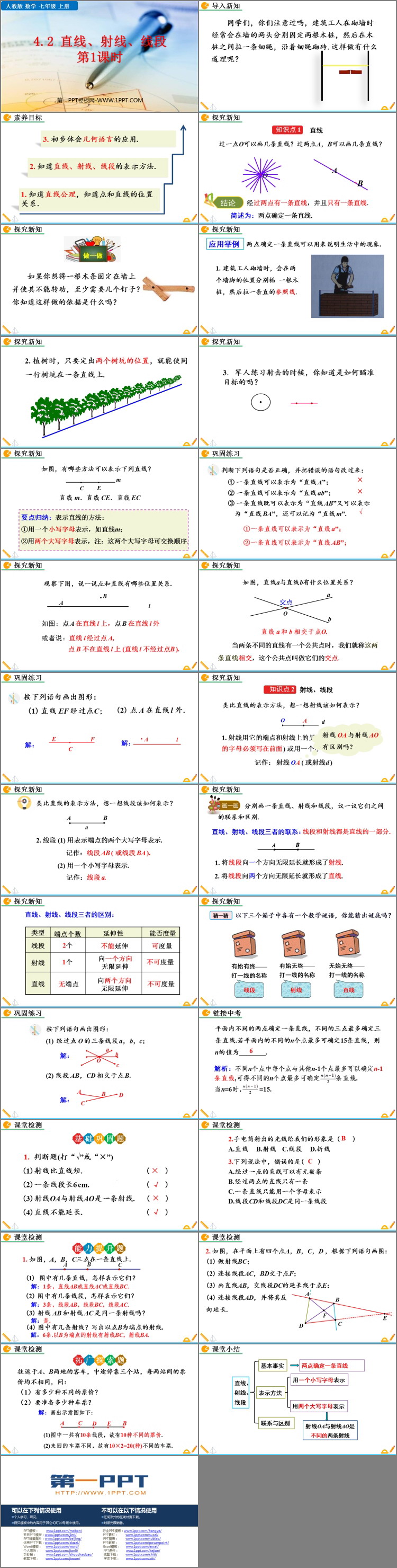 图片[2]-《直线、射线、线段》几何图形初步PPT免费课件(第1课时)-第一PPT