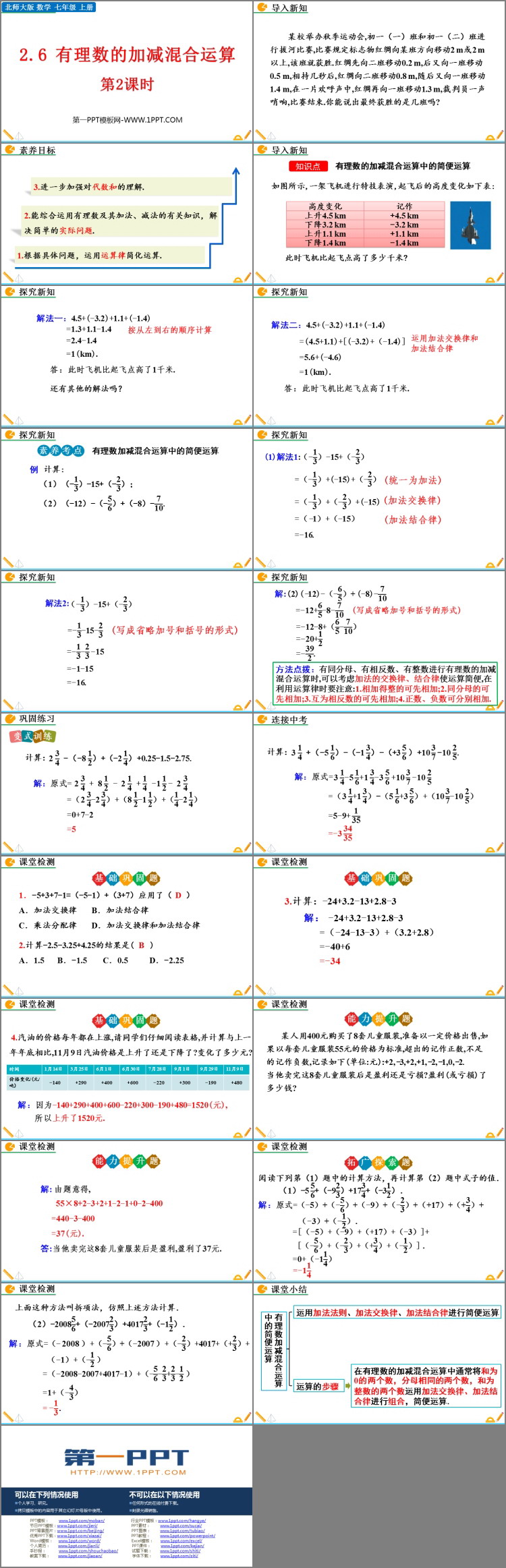 图片[2]-《有理数的加减混合运算》有理数及其运算PPT免费课件(第2课时)-第一PPT