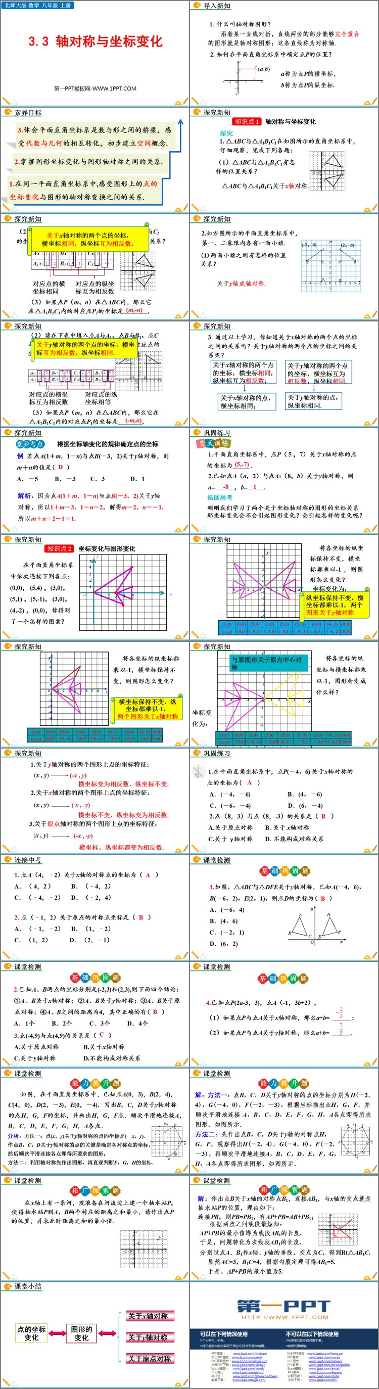 图片[2]-《轴对称与坐标变化》位置与坐标PPT精品课件-第一PPT