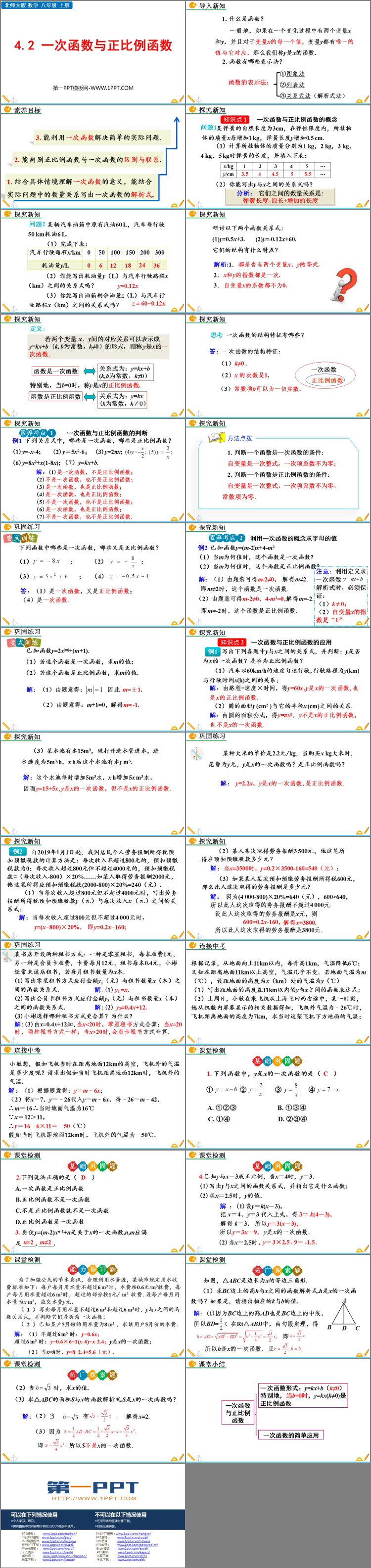 图片[2]-《一次函数与正比例函数》一次函数PPT优秀课件-第一PPT