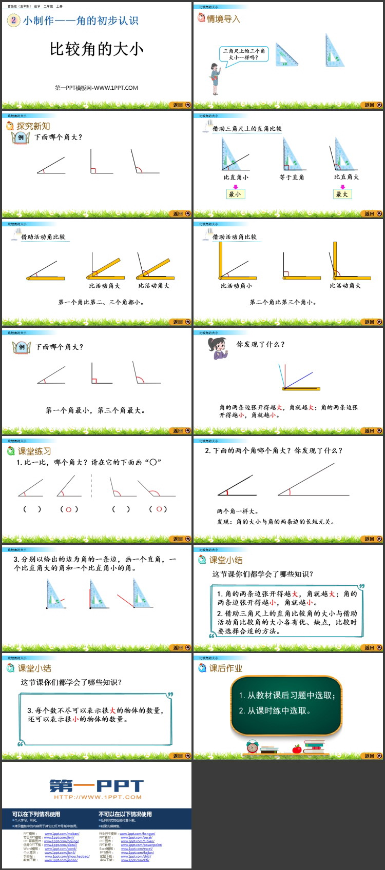 图片[2]-《比较角的大小》角的初步认识PPT课件-第一PPT