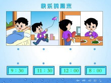 《快乐的周末》认识钟表Flash动画课件-第一PPT