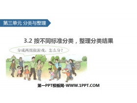 《分类与整理》PPT(按不同标准分类，整理分类结果)-第一PPT