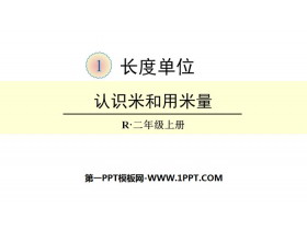 《认识米和用米量》长度单位PPT-第一PPT