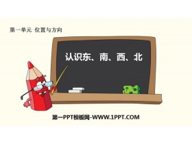 《认识东、南、西、北》位置与方向PPT-第一PPT