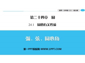 《弧、弦、圆心角》圆PPT-第一PPT