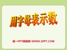 《用字母表示数》PPT课件6-第一PPT