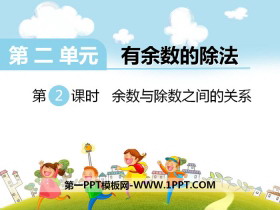 《余数与除数之间的关系》PPT-第一PPT