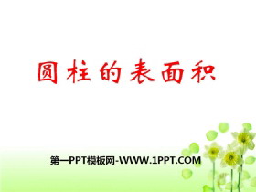《圆柱的表面积》PPT-第一PPT