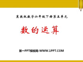 《数的运算》PPT-第一PPT