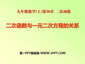 《二次函数与一元二次方程的关系》PPT-第一PPT