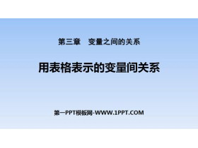 《用表格表示的变量间关系》变量之间的关系PPT-第一PPT