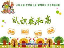 《认识底和高》多边形的面积PPT课件-第一PPT