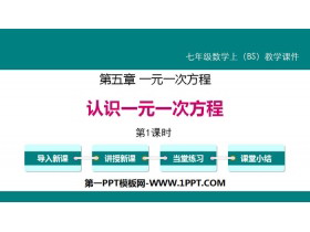 《认识一元一次方程》一元一次方程PPT课件(第1课时)-第一PPT