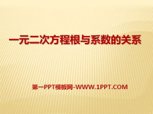 《一元二次方程根与系数的关系》PPT课件2-第一PPT