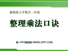 《整理乘法口诀》表内乘法和除法PPT课件-第一PPT