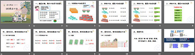 图片[2]-《5的乘法口诀》表内乘法PPT课件-第一PPT