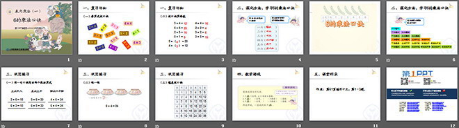 图片[2]-《6的乘法口诀》表内乘法PPT课件-第一PPT