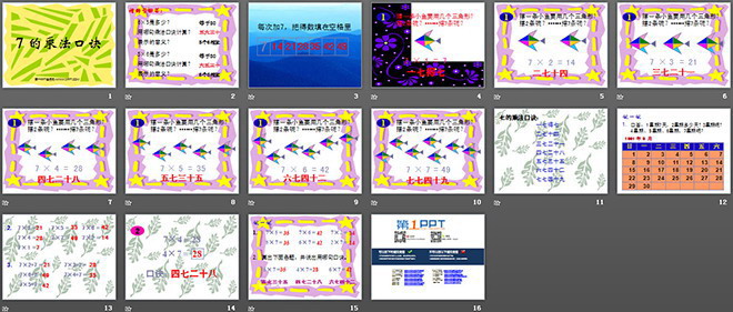 图片[2]-《7的乘法口诀》表内乘法二PPT课件2-第一PPT