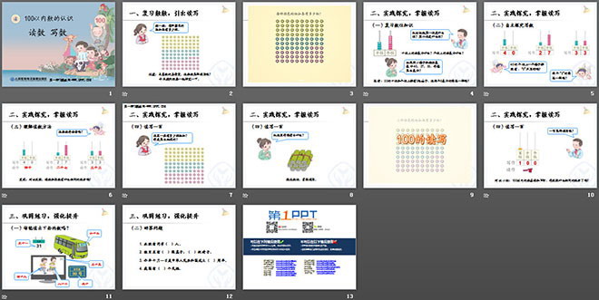 图片[2]-《读数写数》100以内数的认识PPT课件-第一PPT