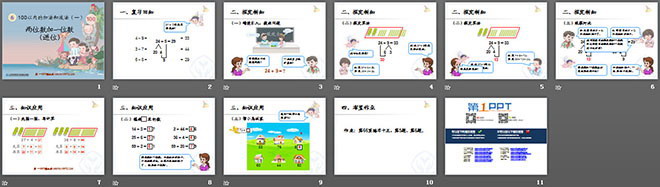 图片[2]-《两位数加一位数（进位）》100以内的加法和减法PPT课件-第一PPT