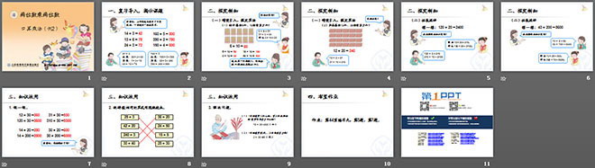 图片[2]-《口算乘法》两位数乘两位数PPT课件2-第一PPT