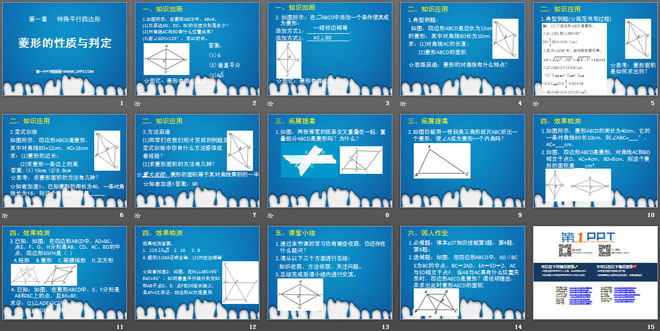 图片[2]-《菱形的性质与判定》特殊平行四边形PPT课件6-第一PPT