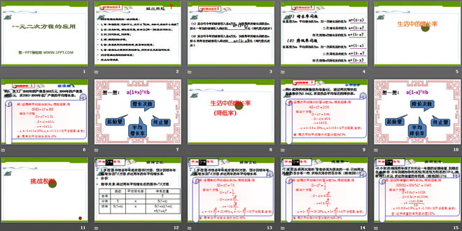 图片[2]-《一元二次方程的应用》PPT课件2-第一PPT