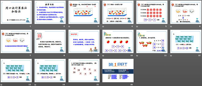 图片[2]-《用口诀计算乘法和除法》表内除法PPT课件-第一PPT