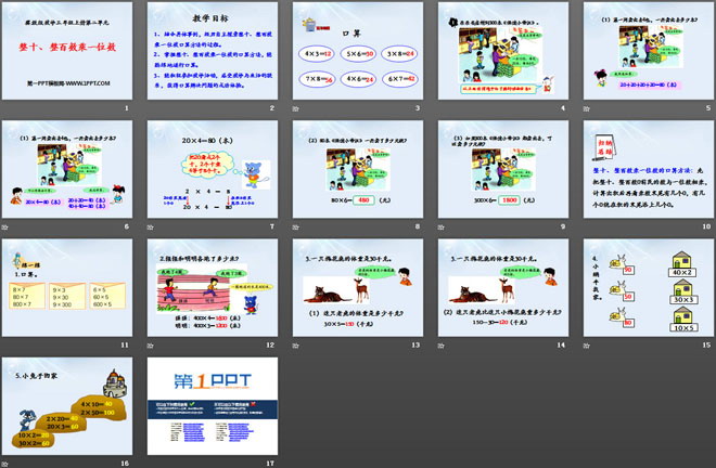 图片[2]-《整十、整百数乘一位数》两、三位数乘一位数PPT课件-第一PPT
